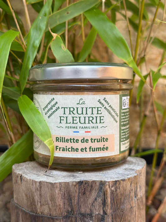 Rillette de truite (60%) fraîche et fumée