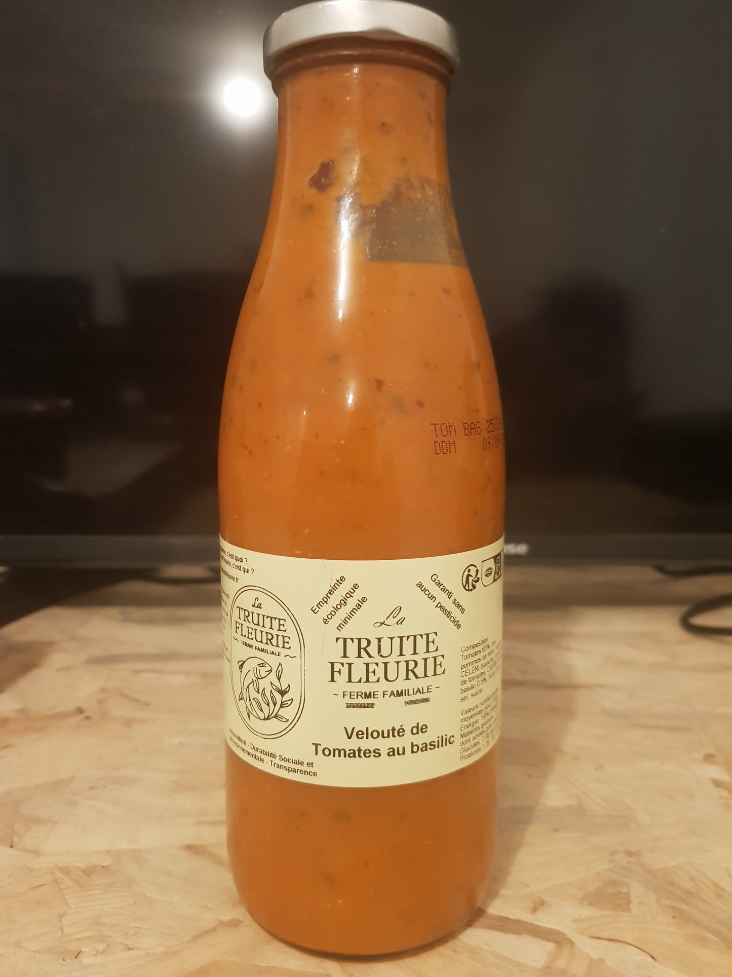 Velouté de tomates au basilic