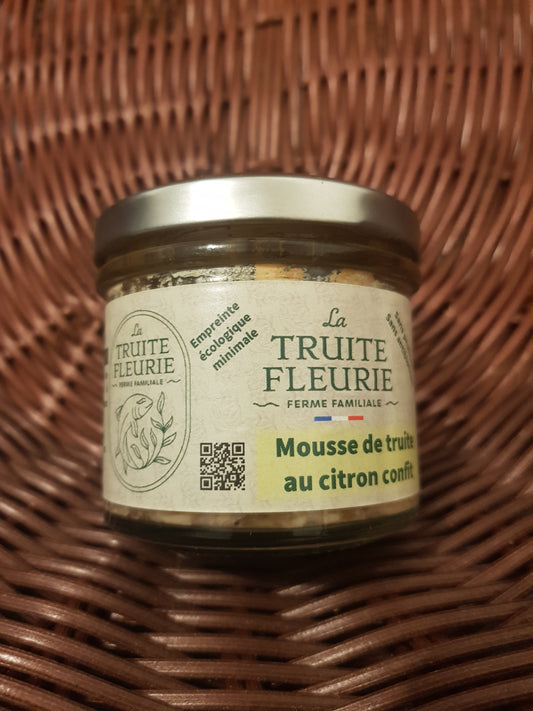 Mousse de truite (57%) au citron confit